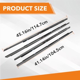 4 PCS Weather Stripping Car Window Trim Moulding Seal for 2008-2012 Honda Accord Replace 72410-TA0-A01 72450-TA0-A01 72910-TA0-A01 72950-TA0-A01