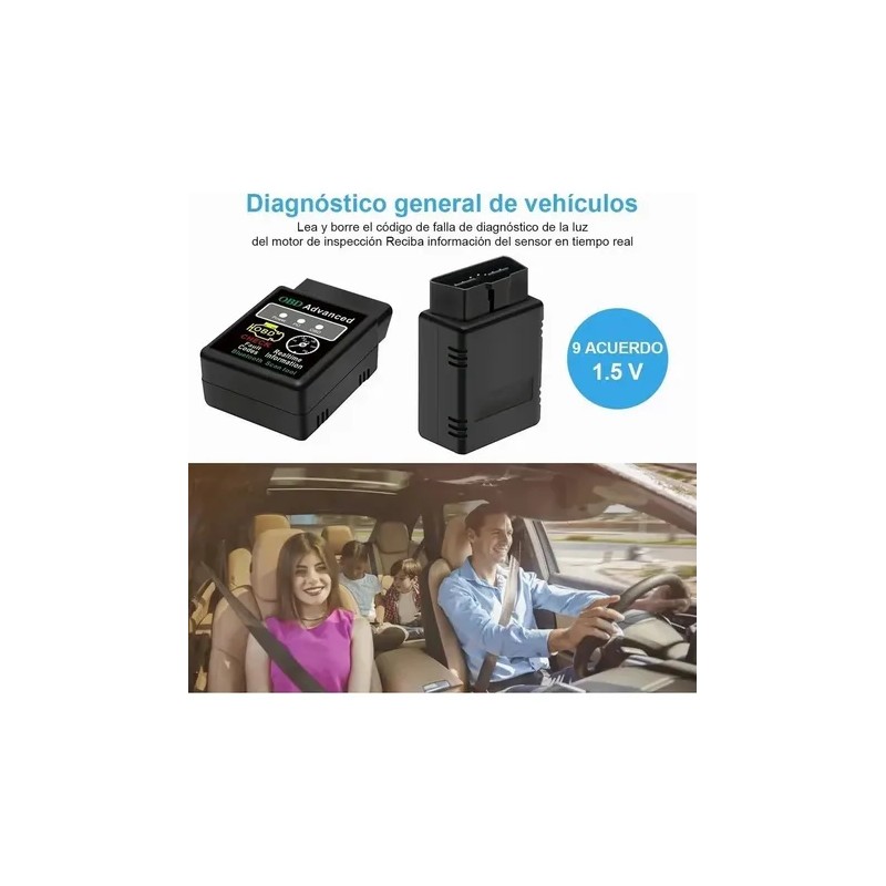 Escaner Automotriz Hh Obd2 Elm327 V1.5 Bluetooth 5.1