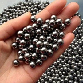 BGR GLOBAL BEARING 1000 Pcs 1/2'' Slingshot Ammo Ball Precision Steel Bearing Balls 0.5" Caliber