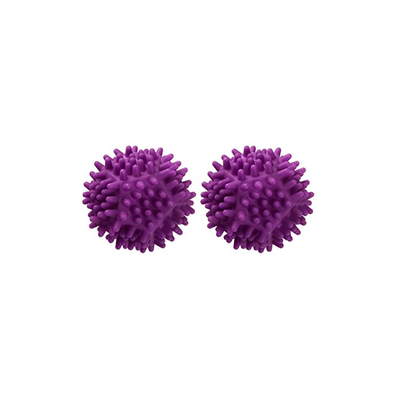 Fackelmann 54022 Dryer Balls Fluffy Plastic, Berry, 6.5 x 6.5
