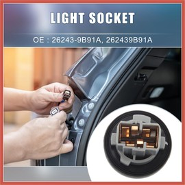 ACROPIX Turn Signal Light Bulb Socket Holder 26243-9B91A 262439B91A for Nissan Altima 2009-2022 for Nissan Rogue 2014-2022 Car Parts