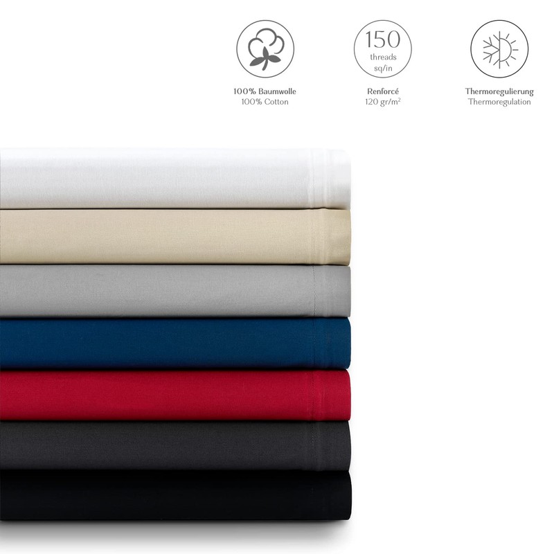 Alreya Renforcé cushion cover, 40 x 60 cm, 100% cotton