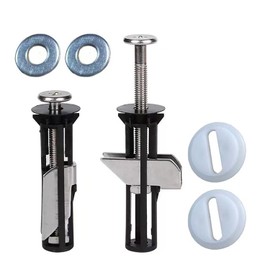 CTWHA 1 Pair Toilet Cover Fixing Screws New M5 Locking Stainless Steel Nut Fitting Expansion Top Mounting Bolt 2.83 Inch Long Toilet Seat Maintenance Part