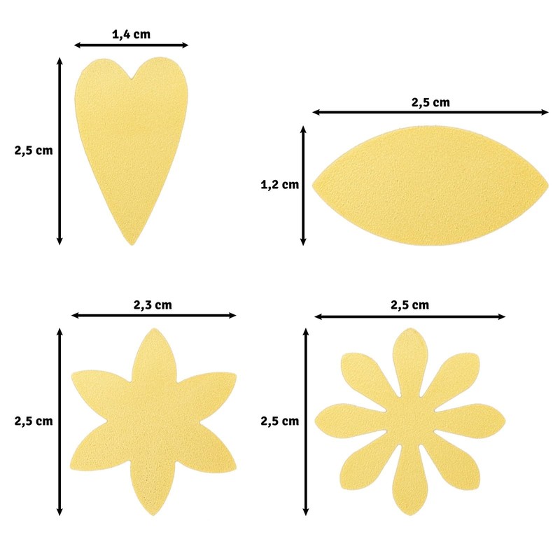 Vaessen Creative Craft Paper Punch - Flowers - 4 Pcs