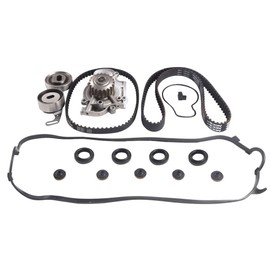 MPLUS Timing Belt Kit W/Water Pump&Valve Cover Compatible with 1997-1999 for Acura CL | 1994-2002 for Honda Accord | 1998-1999 for Isuzu Oasis | 1998 for Honda Odyssey 2.2L 2.3L L4 SOHC