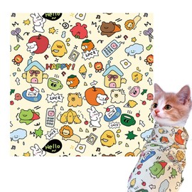 SINFUN Cat Grooming Wrap,Cat Restraint Wrap for Nail Clipping,Self-Adhesive Cat Wrap for Nail Trimming Multifunctional Swaddle Wrap Pet Tool Cat Grooming Supplies (Within 11lbs) (XL-70 * 70CM)