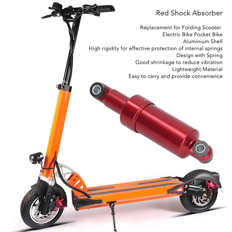5.9in Shock Absorber Rear Red Shockers Replacement for Folding Scooter