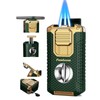 All-in-one Torch Lighter with V Cutter, Punch, Needle, Holder and