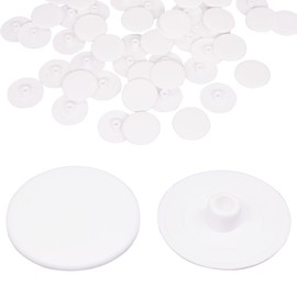 SKIR'CO (Pack of 20) White Plastic Cover Caps 18mm Plastic Caps for Locking Screws and Lock Nuts Plastic Screw Covers