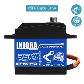 INJORA Servo 35KG High Torque Servo for RC Car Models Crawler Truck (Control Angle 270°)