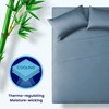 SLEEP ZONE Twin Sheets, 100% Viscose Derived from Bamboo, Silky