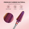 MelodySusie Safety Nail Drill Bits, 3/32'' Smooth Round Top Small