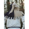 Battle-Merchant Medieval Gugel with Saddles, Beige/Brown Hat Hood Knight LARP