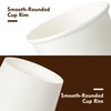 YEEHAW 100 Pack 12oz Coffee Cups with Lids, White Disposable