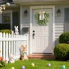 Olive Wreath for Front Door, 19'' Real Touch Door Wreath