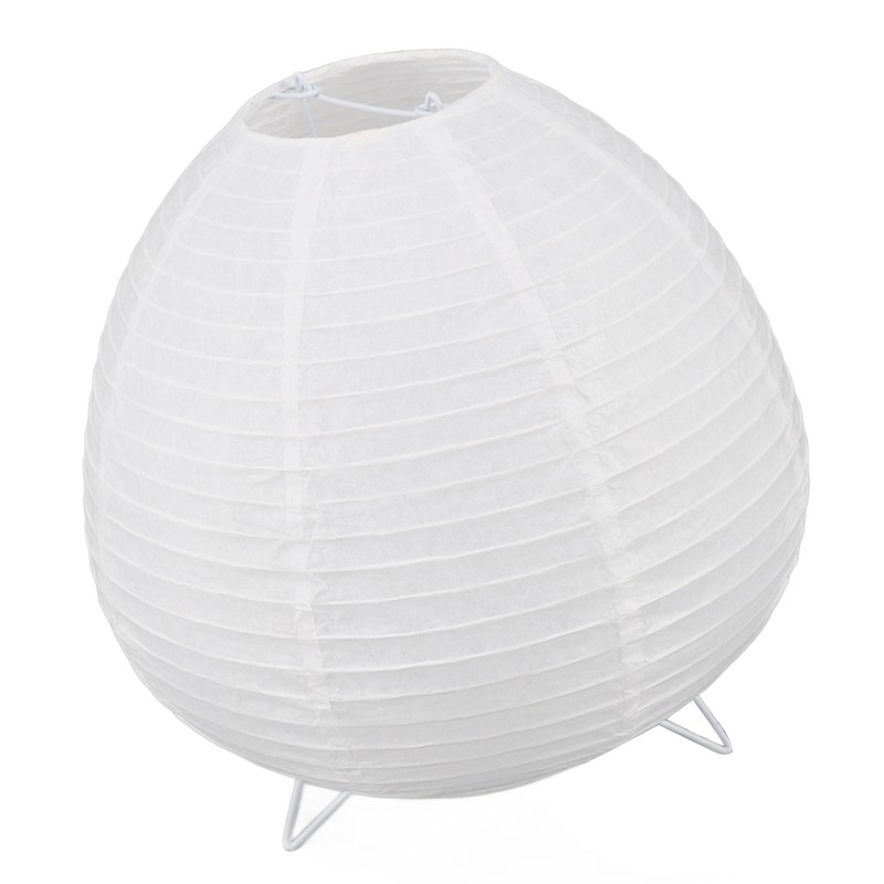 Lantern Table Paper Lamp Warm Light E14 Bulb Simple Installation