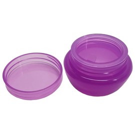 Beauticom 10G/10ML Frosted Container Jars with Inner Liner for Scrubs, Oils, Salves, Creams, Lotions, Makeup Cosmetics, Nail Accessories, Beauty Aids - BPA Free (24 Pieces, LIGHT Purple)