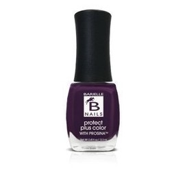 Barielle Protect Plus Color Nail Polish - Edgy, A Deep Purple Nail Color with Prosina .45 ounces