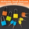 8 Pack Suitcase Locks with Keys, Small Travel Luggage Suitcase