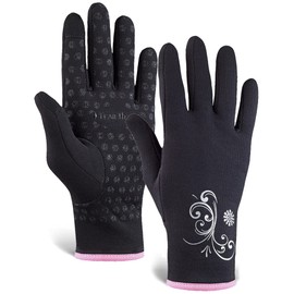 TrailHeads Women’s Running Gloves | Touchscreen Gloves | Power Winter Running Accessories - Black/Fast Pink (Medium)