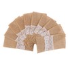 DECORA 4 X8 Inch Hessian Burlap Lace Jute Cutlery Pocket