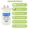 BOJACK CBB60 55uF 250 Volt 50/60Hz AC Capacitor Round Run