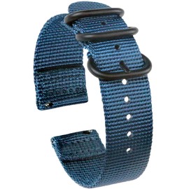 18mm 20mm 22mm 24mm 26mm Quick Release Watch Band,Nylon Watch Strap for Men Women Optional Color,Royal blue-18mm