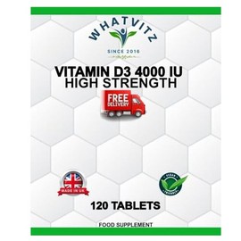 Vitamin D3 4000IU HIGH Strength 120 Tablets