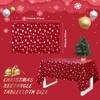 Mixweer Christmas Tablecloth Rectangle Snowflake Tablecloth Snowflake Printed Table Cover