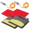 Kisangel 2 Sets Pvc Soccer Referee Cards Red Yellow Multi-purpose