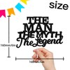 Decoración para tarta con texto en inglés "The Man The