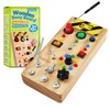 TenFans Montessori Busy Board - Sensory Learning Toy with LED