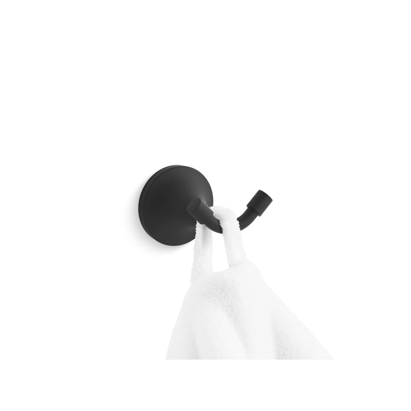 Kohler 27427-BL Tone Coat Hook, Matt Black