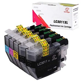 UniVirgin Compatible Ink Cartridges Replacement for Brother LC3011 for use in Brother MFC-J491DW MFC-J497DW, MFC-J895DW MFC-J69 Ink Printer (2 Black, 1 Cyan, 1 Magenta, 1 Yellow, 5 Pack)