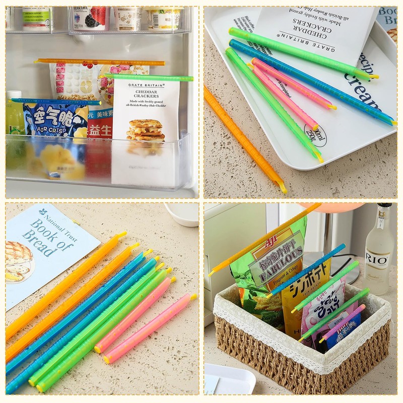 Bag Retainer Clips, Sealing Clips, 5 Colors, 2 Specifications, 10/15