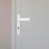 Versatile Storm Door Handle with Lock Durable Aluminum Alloy Entry
