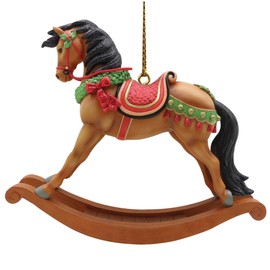 Enesco Trail of Painted Ponies Jingle Bell Rock Hanging Ornament, 2.5 Inch, Multicolor