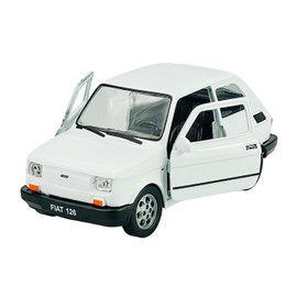 Welly Fiat 126 White Identical Design Polski Fiat 126p 1972-2000 Approx. 1/43 1/36-1/46 Model Car
