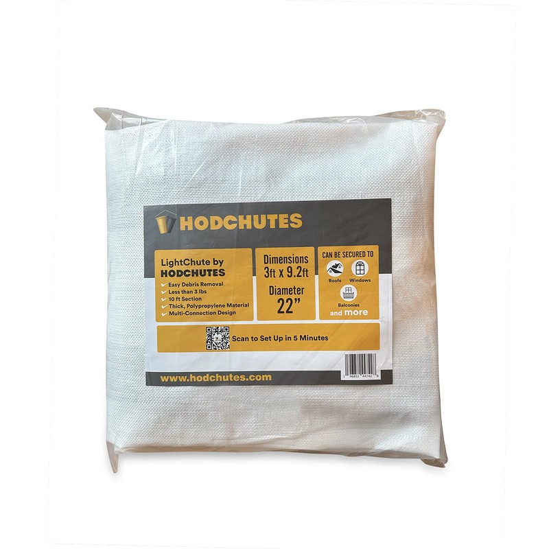 HodChutes Construction Trash Chute 10 Feet, Heavy Duty Construction Chute