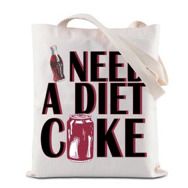 ZJXHPO Diet Drinks Tote Bag I Need A Diet Drinks Reusable Grocery Shopping Bag Fizzy Drink Shoulder Bag Soda Lover Gift (Diet C Tote)