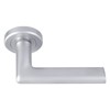 Serozzetta Eden Door Handles on Round Rose - Satin Chrome