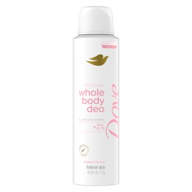 Dove Whole Body Deodorant Cooling Spray Raspberry & Rose Aluminum Free 4oz