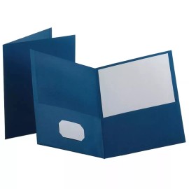 Oxford Folder~ Twin Pocket Portfolios Blue 57502 ~Choose Your Quantity - 2