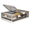Kitstorack Plastic Under Bed Storage Containers, Underbed Storage with Wheels