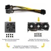 WANGCL PCIe Splitter Grafikkarte Kabel 8 Pin to Dual PCIe