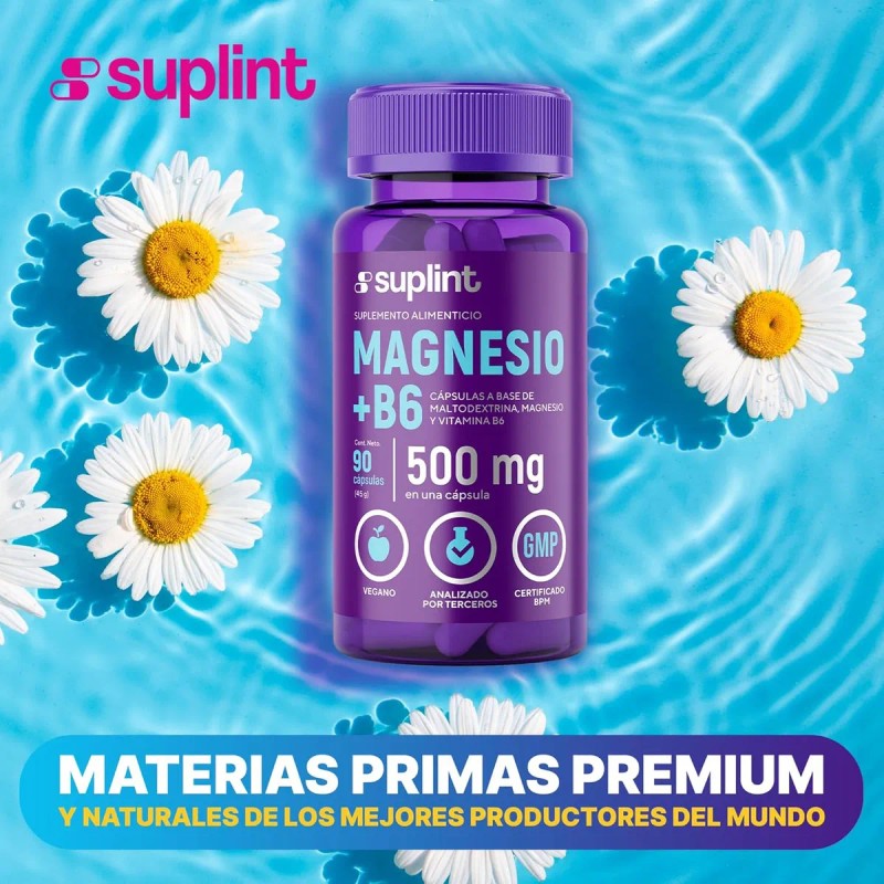 Suplemento Citrato De Magnesio 200 Mg Con Vitamina B6 90cáps
