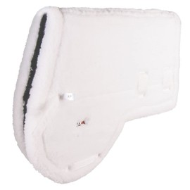 Lux Ceramic E-Z View Pin on Style Horse Saddle Pad | Easy Number Pinning | Lux Ceramic Therapy | Soothes Back Soreness | Quality Synthetic Fleece | Adjustable Spine Length