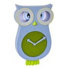 TFA Dostmann Willy 60.3052.06 Silent Owl Shaped Wall Clock for