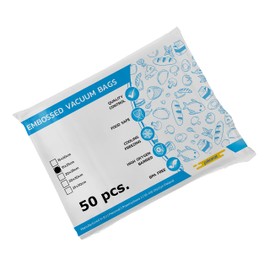 Pakomat Vacuum Bag Vacuum Bag for Food, BPA-Free, Sous Vide Vacuum Bag for Vacuum Sealer and Film Sealing Machines (15 x 25 cm, 50 Bags)
