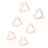 100pcs Heart Shape Paper Clips Cute Metal Paper Clips Portable